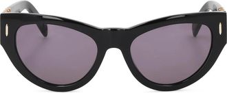 Kazar Cat-eye Zonnebril - Dames - Zonnebrillen - Zwart - ONE Size - Accessoires