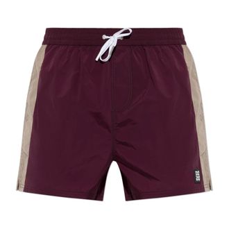 Dsquared2 Badmode, Heren, Rood, XL, Logo Zwemshorts
