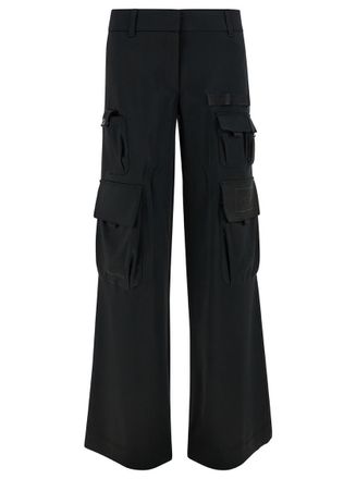 Off-white Black Embroidered Logo Cargo Pant