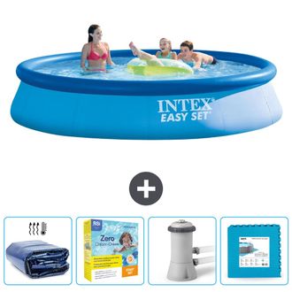 Intex Piscina Easy Set Redonda - 396x84 Cm - 7-piezas Scb9