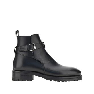 Dsquared2 Leather boots with debossed logo Man 40