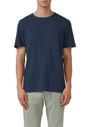 s.Oliver T-Shirt S.OLIVER, Herren, Gr. XXL, blau, Piqu&eacute;, Obermaterial: 55% Baumwolle, 45% Polyester, meliert, regular fit normal, Rundhals, Shirts T-Shirt