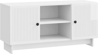 vidaXL Mueble De Tv 102 X 34,5 X 50 Cm Blanco Brillante Vidaxl