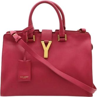 Saint Laurent Pre-owned Handbags, female, Pink, Size: ONE SIZE Pre-owned Leather handbags