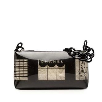 Chanel Pre-owned Clutches, female, Black, Size: ONE SIZE Pre-owned Vinyl chanel-bags