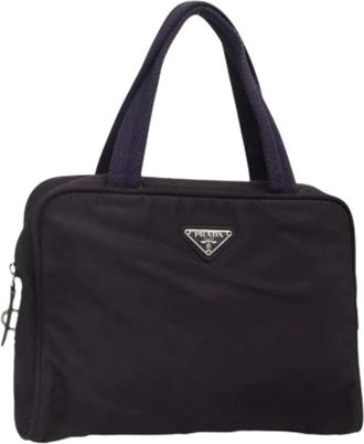 Prada Pre-owned Vintage Nylon Handtas - Dames - Vintage Handtas - Paars - ONE Size - Nylon - Vintage