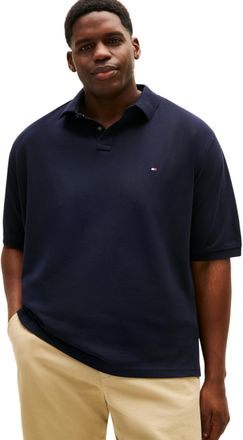 Tommy Hilfiger Men BT -1985 Regular Polo -B MW0MW43017 S/S Polo, Blue, 5XL_Plus