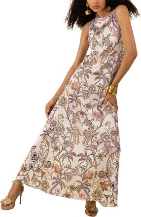 Hale Bob Florence Silk-Blend Maxi Dress