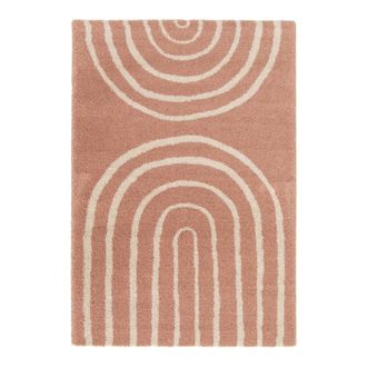 AFK Living Alfombra infantil gruesa y c&oacute;moda rosa 140 x 200 cm