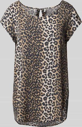 Only Regular Fit Blusenshirt mit Schl&uuml;sselloch Ausschnitt Modell NOVA in Sand, Gr&ouml;&szlig;e 34