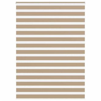 Berkfield Home Zebra Blind Sand Brown 165x230 cm Fabric Width 160.9 cm Polyester