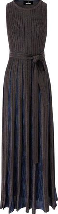 Missoni Metallic-thread Belted Maxi Dress