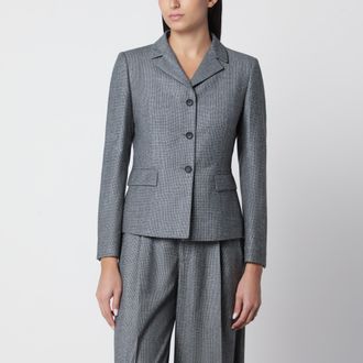 Tagliatore Giacca monopetto in lana vergine check