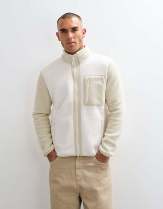The North Face giacca in pile Yumiori in bianco dune/pietra desertica