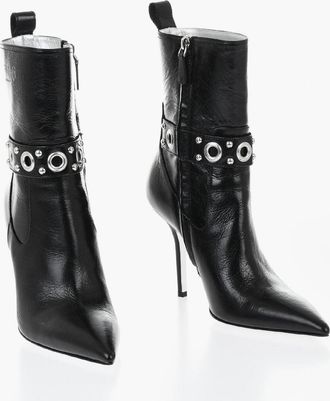 Dsquared2 Stivaletti in Pelle Spazzolata con Dettagli Eyelets 11cm Dsquared2