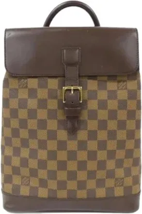 Louis Vuitton Pre-owned Backpacks, female, Brown, Size: ONE SIZE Pre-owned Damier Backpack