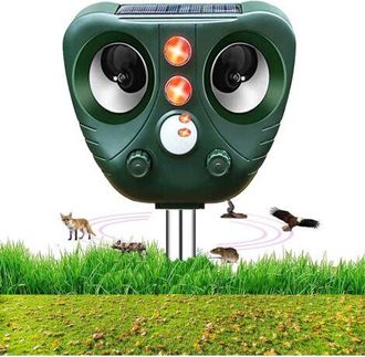 OEM Repelente Ultras&oacute;nico Para Zorros, Repelente Solar Para Gatos, Repelente Impermeable Para Animales De Jard&iacute;n, Detector De Movimiento Con Led Intermite