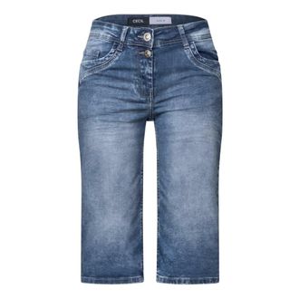 Cecil Toronto Shorts - Dames - Korte broeken - Blauw - Maat: W31 Denim
