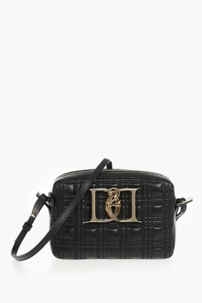 Dsquared2 Borsa a Tracolla in Pelle Trapuntata con Fibbia Logata Dsquared2