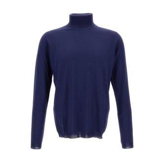 Goes Botanical Turtlenecks, male, Blue, Size: 2XL Maglia collo alto a manica lunga