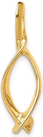 Diamond2Deal 14k Yellow Gold Omega Slide