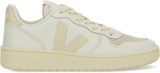 Veja V-10 Leather Pure Calcaire Sneakers, Brand Size 35 ( US Size 4 )