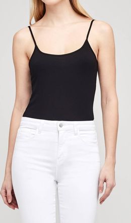 L'agence Ford Spaghetti Strap Bodysuit In Black