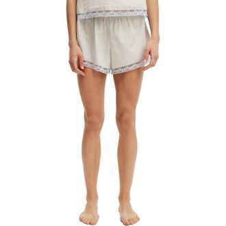 Cotton On Womens Cotton Soft Keyhole Cami in Miccy Check Violet Banana at Nordstrom, Size X-Small