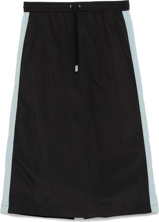 Maison Kitsun&eacute; flash fox long skirt - women - Polyamide - M - Grey