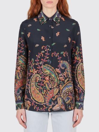 Etro Camicia Etro in seta con stampa Paisley