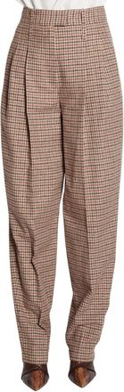 JEJIA Visgraatprint Broek - Dames - Wijde Broeken - Veelkleurig - 2XS - Katoen - Broeken