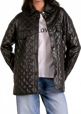 Elan Quilted Jacket In Black
