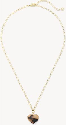 Machete Jewelry Mini Heart Pendant Necklace in Blonde Tortoise at Nordstrom