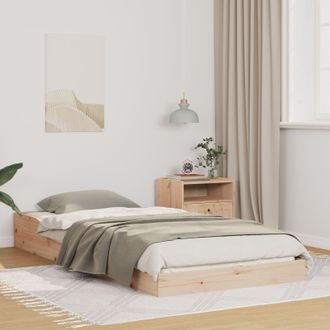 Berkfield Home Brown 75 x 190 cm Solid pine wood