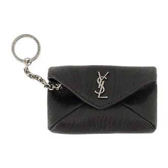 Saint Laurent Keyrings, male, Black, Size: ONE SIZE Cassandre Envelope Key Case