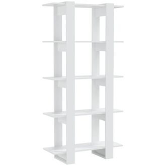 vidaXL Libreria/Divisorio Bianco Lucido 80x30x160 cm - Vidaxl