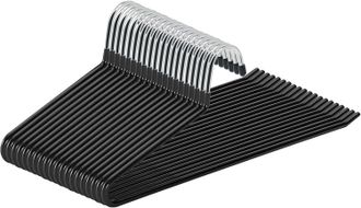 OEM Perchas Para Pantalones, Paquete De 20, Accesorios De Almacenamiento, F&aacute;cil Enhebrado, Acabado Cromado, Ahorran Espacio, Soporte Antideslizante Para P