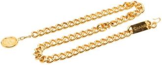 Chanel Pre-owned Belts, female, Yellow, Size: ONE SIZE Pre-owned Metal Belt
