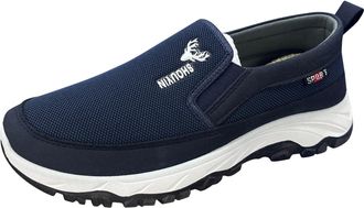 Generic Chunky Platform Trainers Men, Mens Chunky Trainers Fashion Platform Slip On Shoes Comfortable Wedge Walking Sport Sneakers with Cushioned Sole Breatha