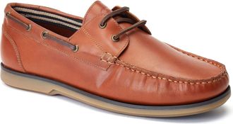Base London Stern Leren Herenschoenen Burnt Tan