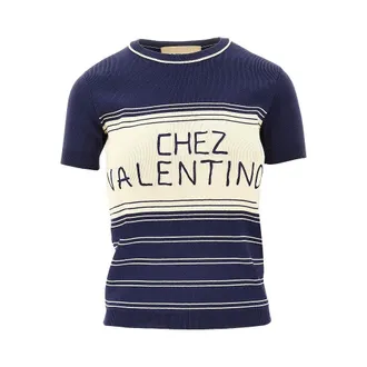 Valentino Chez Valentino short-sleeved sweater Woman S