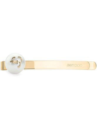 Jimmy Choo London hair slide - Gold