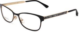 Jimmy Choo London Womens 52 mm Black Opticals