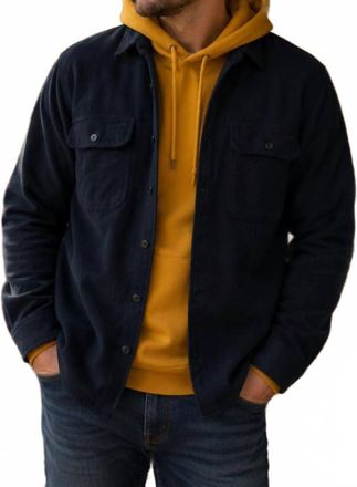 Filson Vintage Flannel Work Shirt In Dark Navy Salute