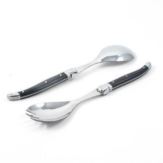 Laguiole Salad Serving Set in Wooden Box in Black at Nordstrom