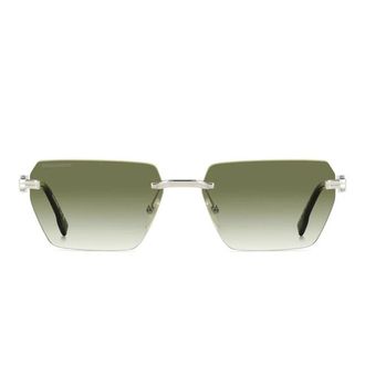 Dsquared2 Sunglasses D2 0102/S 0109 K Silver/Green Unisex