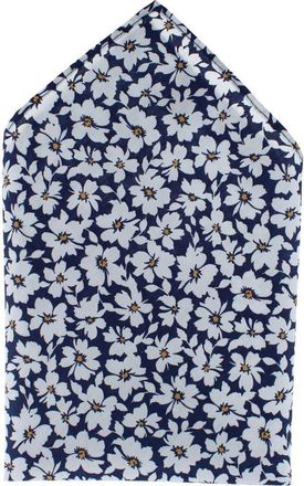 Ascentix Simple and Classy Cotton Foral Handkerchief in Navy at Nordstrom