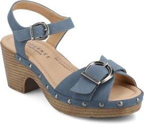 Journee Collection Sisilia Ankle Strap Platform Sandal in Blue at Nordstrom Rack, Size 10
