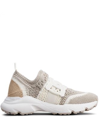 Tod's Kate slip-on sneakers - women - Fabric/Rubber/Fabric - 35 - Grey
