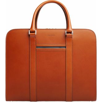 Carl Friedrik Palissy Double Briefcase in Cognac at Nordstrom